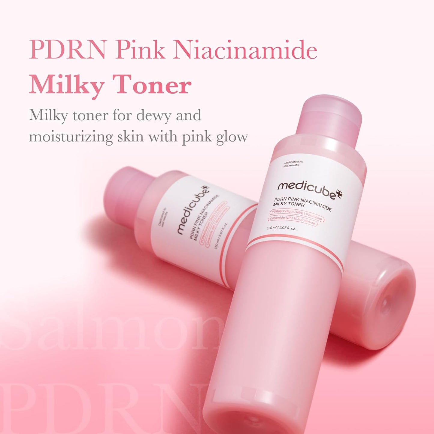 Toner laiteux rose à la niacinamide PDRN - 150ml