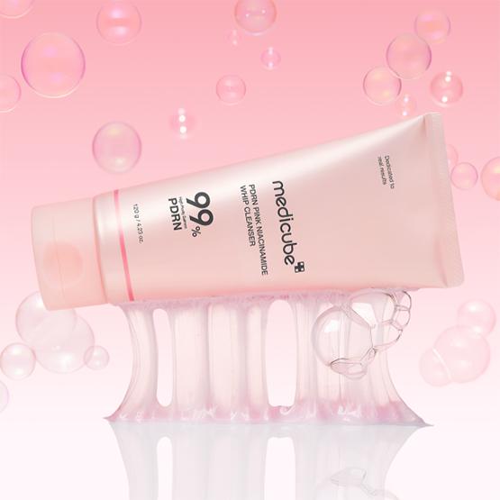 Nettoyant fouetté à la niacinamide rose PDRN - 120g