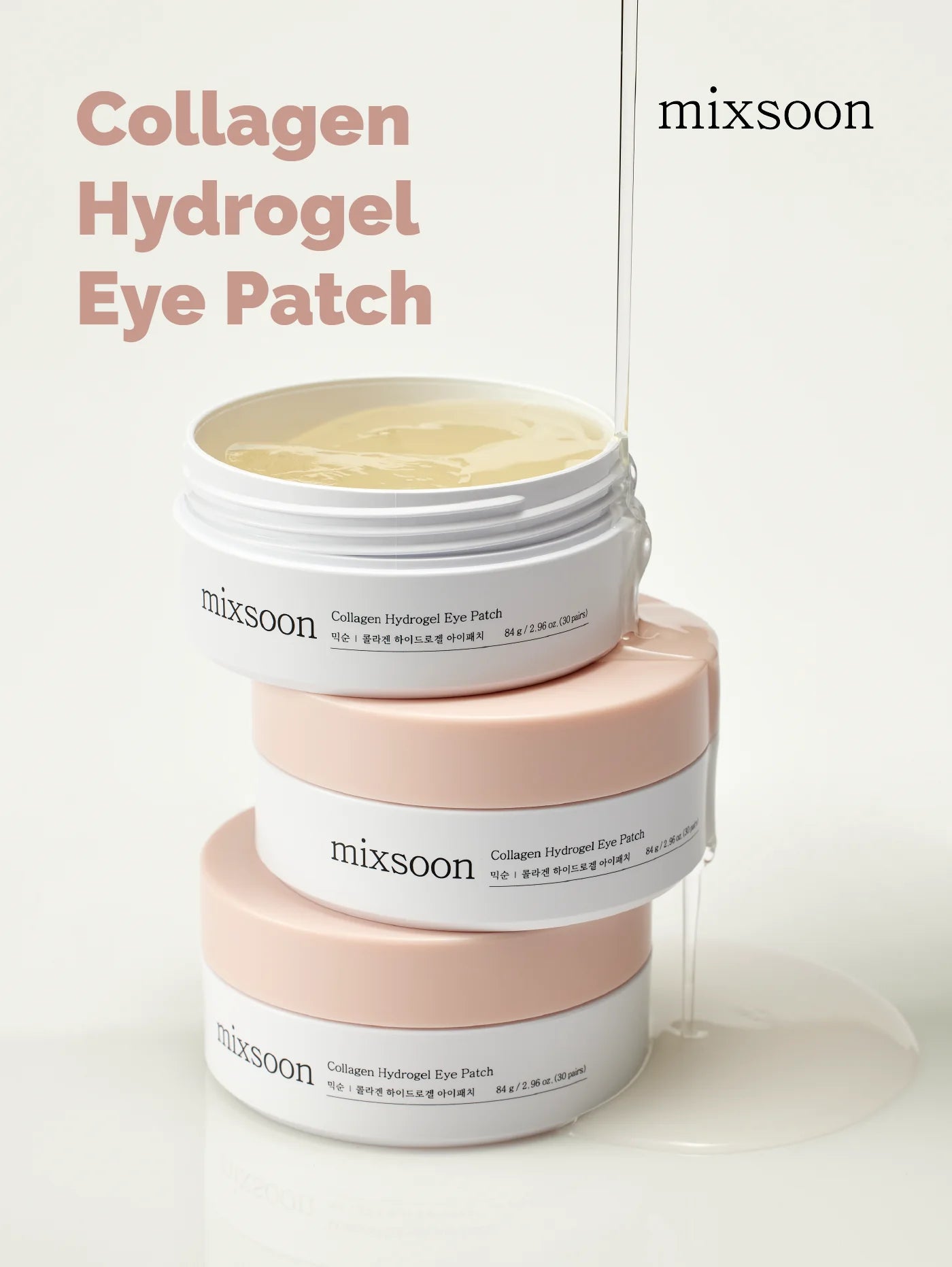 Patch pour les yeux en hydrogel de collagène - 84g/30pairees
