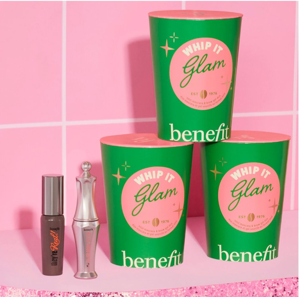 Whip It Glam - Le coffret de Noël de mini mascara & gel sourcils