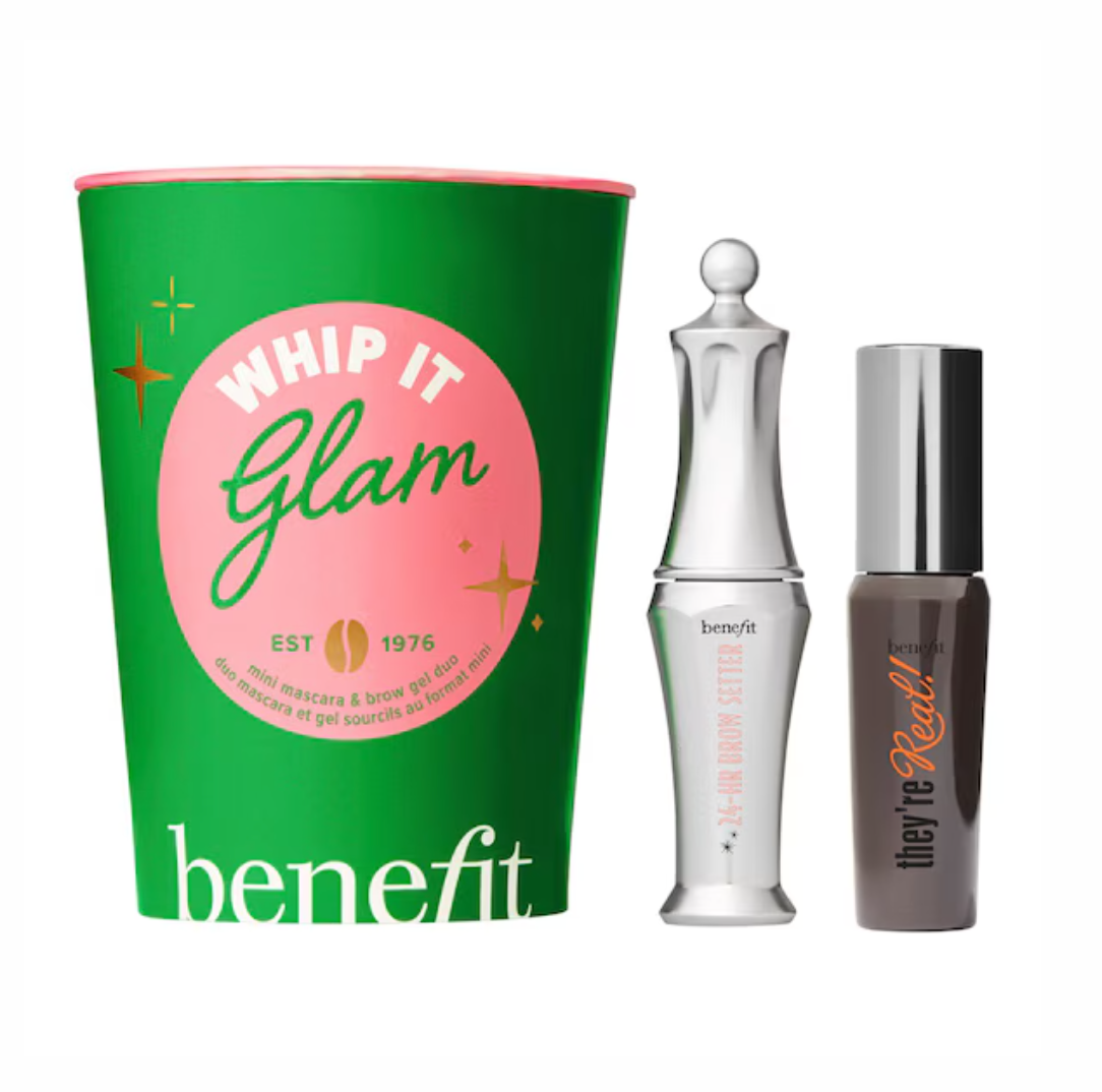 Whip It Glam - Le coffret de Noël de mini mascara & gel sourcils