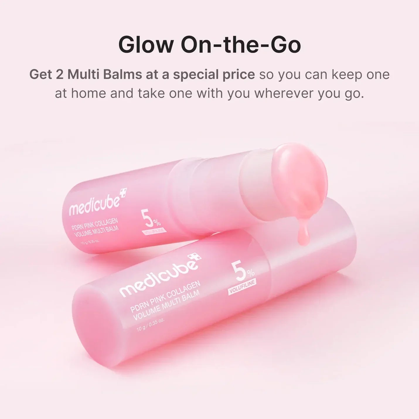 Baume multi-usages volume au collagène rose PDRN - 10g