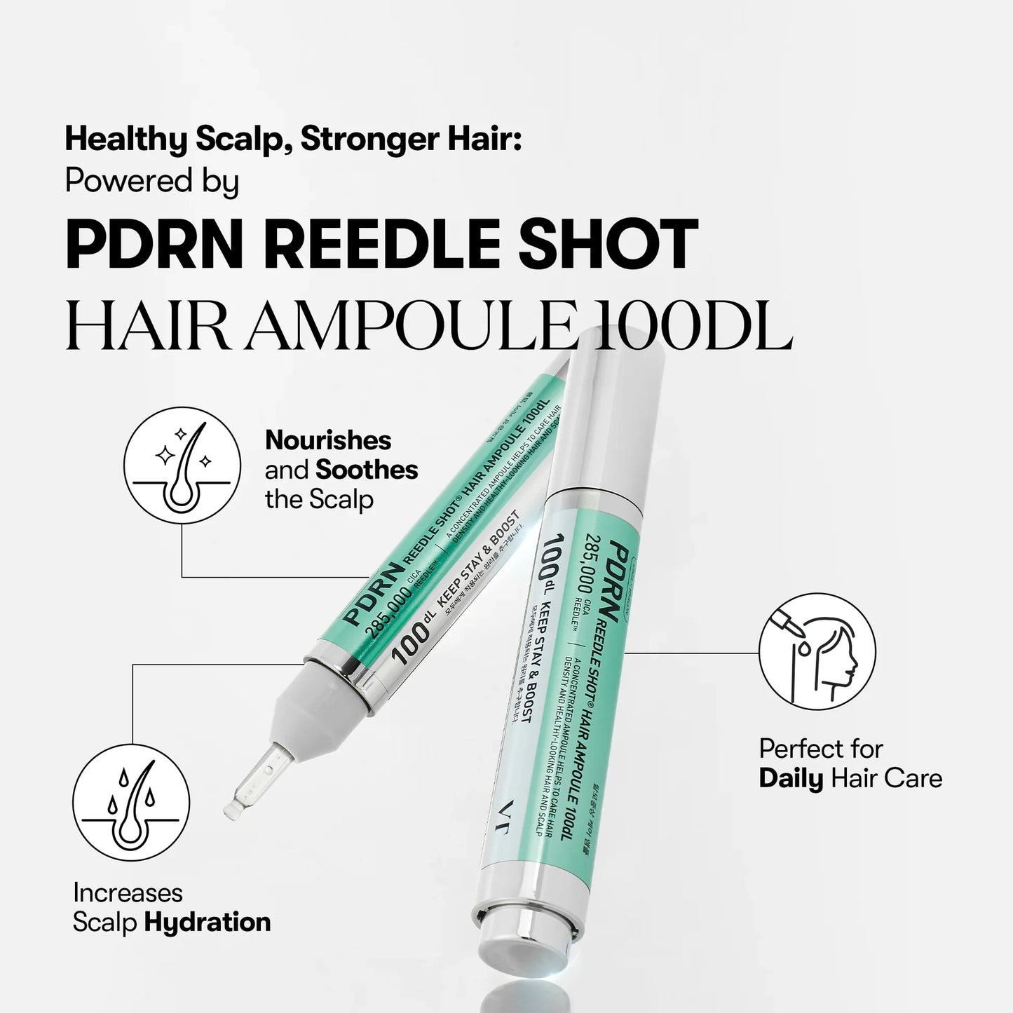 Reedle Shot Hair Ampoule pour cheveux- PDRN Reedle Shot 100 dL - 15ml
