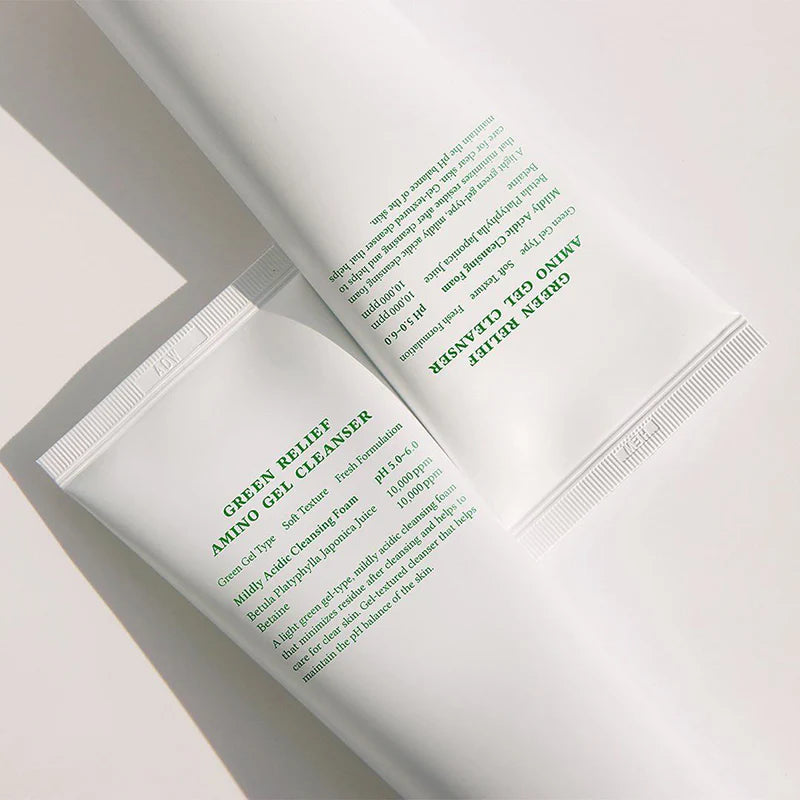 Green Relief Amino Gel Cleanser - Gel nettoyant apaisant aux acides aminés