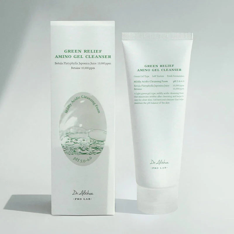 Green Relief Amino Gel Cleanser - Gel nettoyant apaisant aux acides aminés