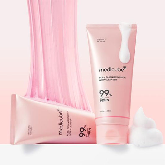 Nettoyant fouetté à la niacinamide rose PDRN - 120g