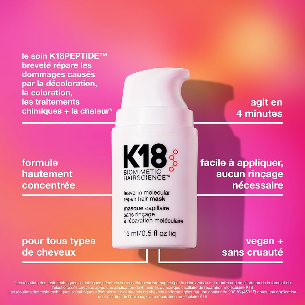 Leave-in Molecular Repair Hair Mask - Traitement pour Cheveux Abîmés