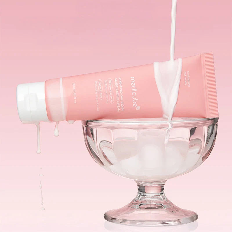 Crème hydratante hyaluronique rose PDRN - 50ml