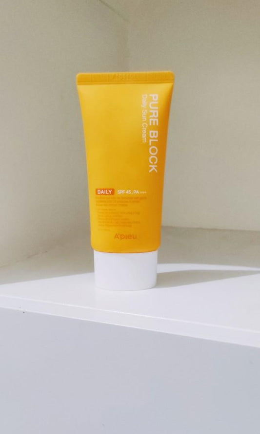 Crème Solaire Quotidienne Naturelle Pure Block SPF50 PA+++ 50 ml