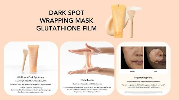 Dark Spot Collagen Wrapping Mask Glutathione Film - 100ml