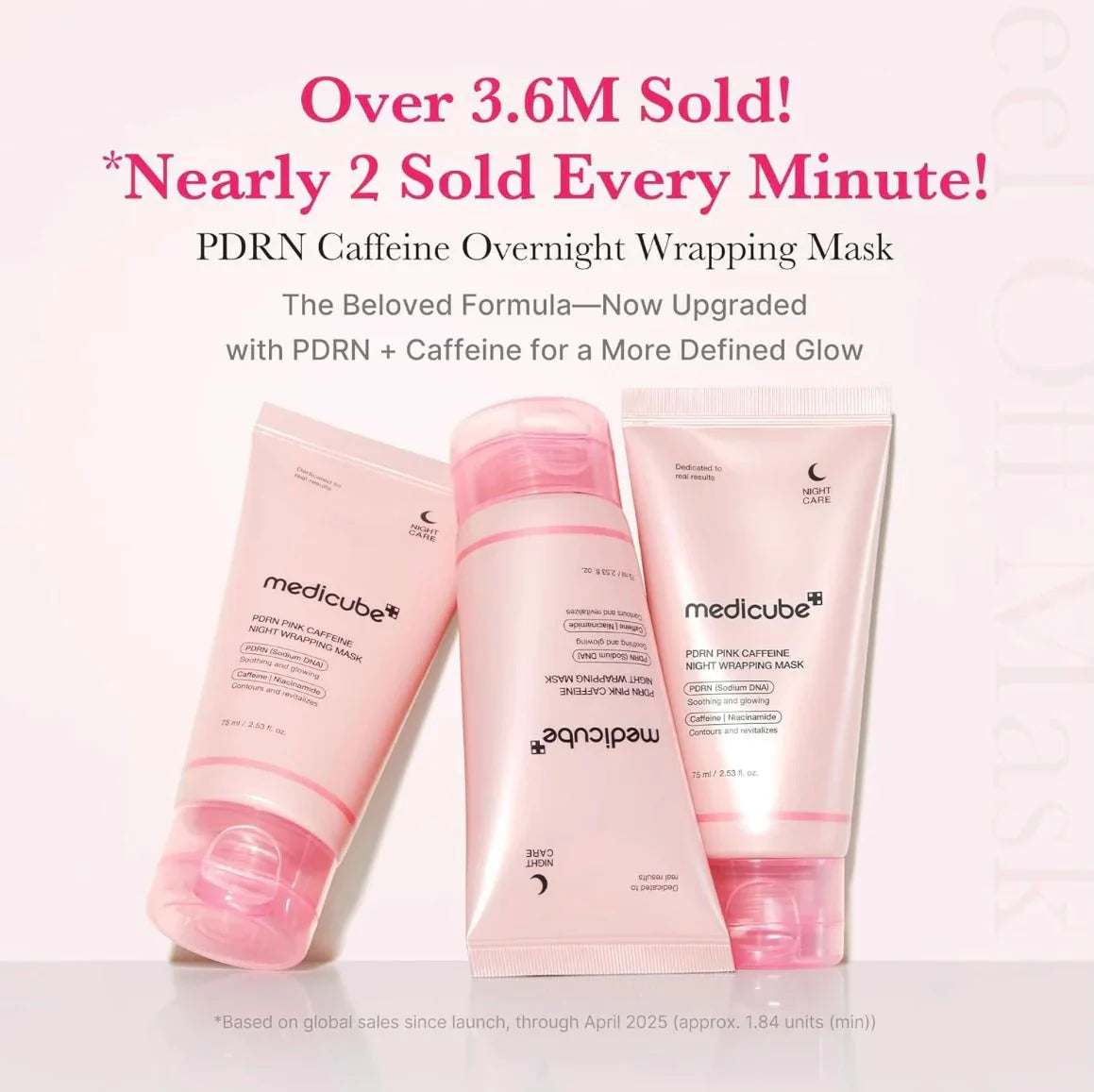 PDRN pink caffeine night wrapping mask   75ml