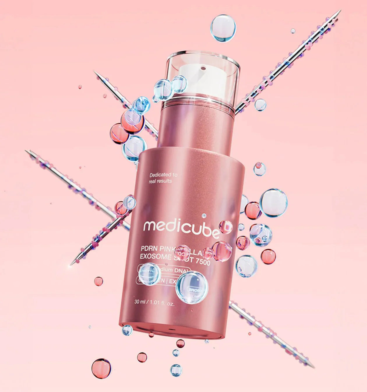 Sérum d'exosomes de collagène rose PDRN 7500 - 30ml