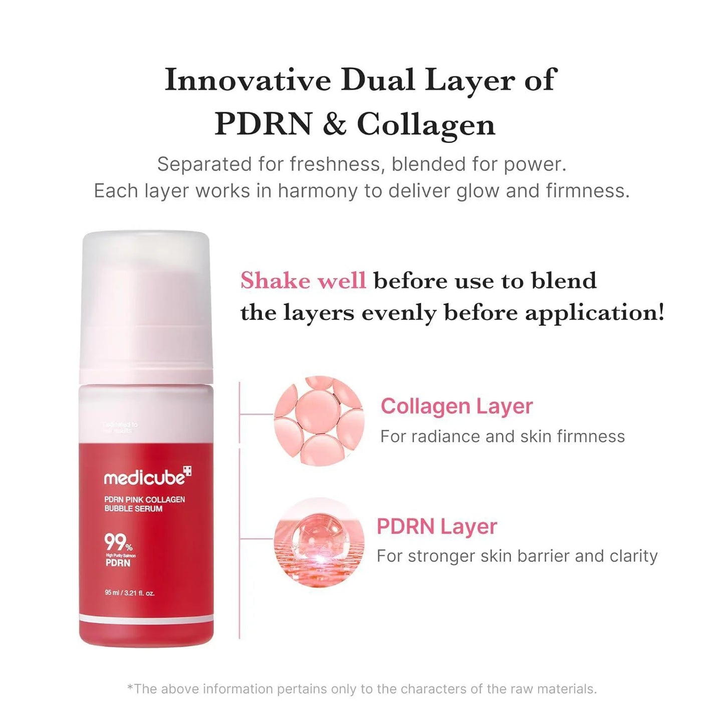 Sérum à bulles de collagène rose PDRN - 95ml